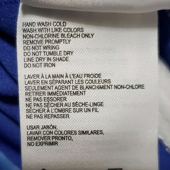 Speedo Swimsuit Ladies sz 10 Blue and White Geometric UPF 50+ Chlorine Resistant - Picture 11 of 11